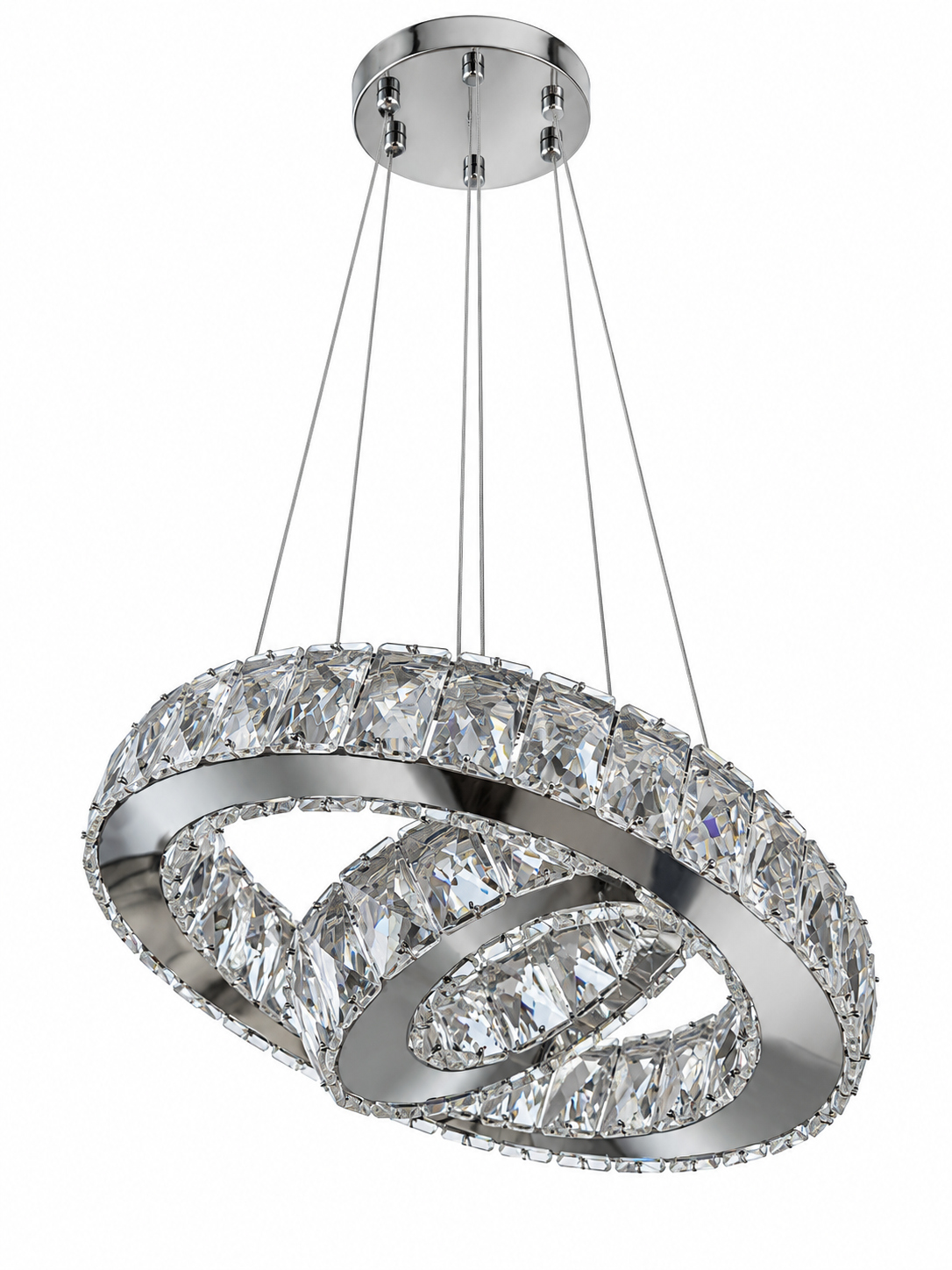 LED κρεμαστό φωτιστικό "crystal ring"
